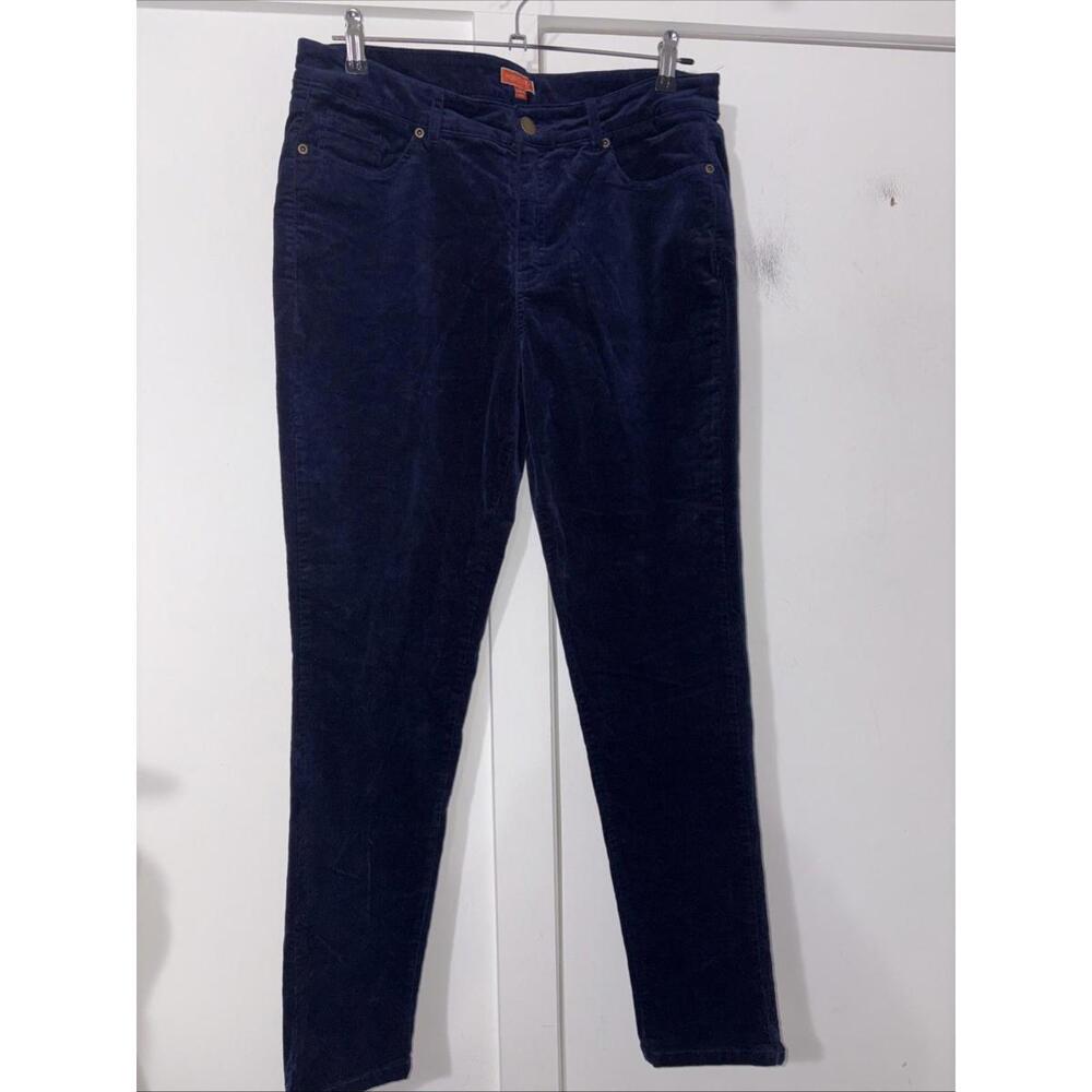 ModCloth Womens Navy Corduroy Pants Large Cotton/Spandex‎ Blend 2637